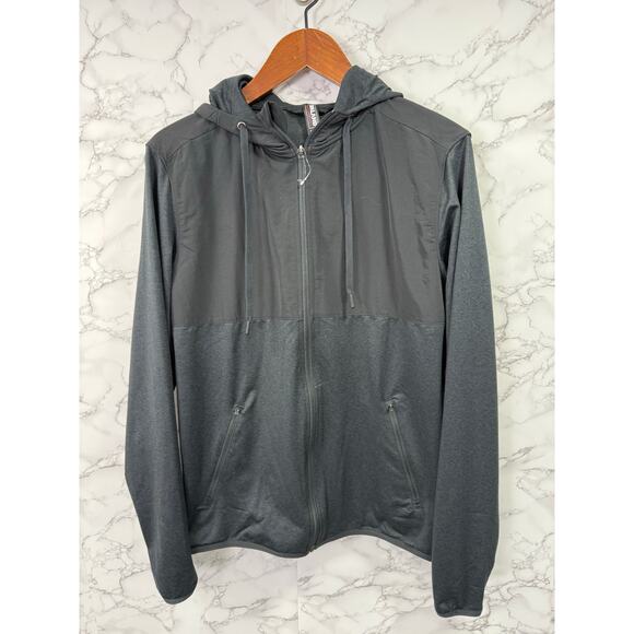 Kirkland Men’s Jacket sz S Fitness Workout Hooded Zip #G345 - Picture 5 of 7